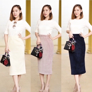 กระโปรง5ส่วน ผ้ากำมะหยี่✨🌟 CORDUROY SKIRT 🌟✨