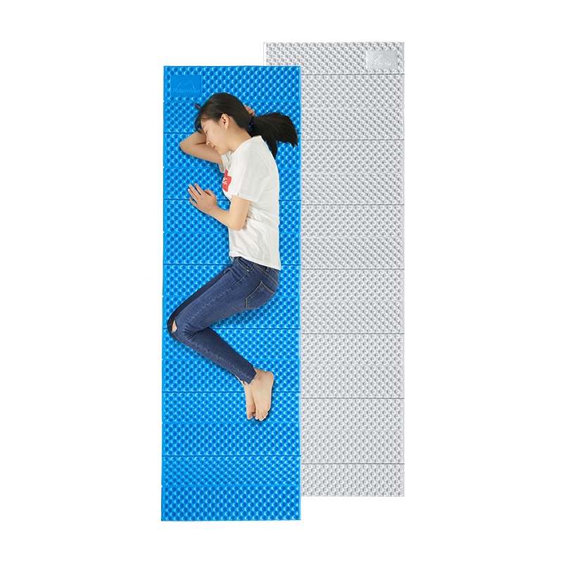 Naturehike ย้ายลูกค้านอกรางไข่เดี่ยวพับ Moisture-proof mat camping หนา siesta mat เต็นท์ไข่ nest แบบพกพา