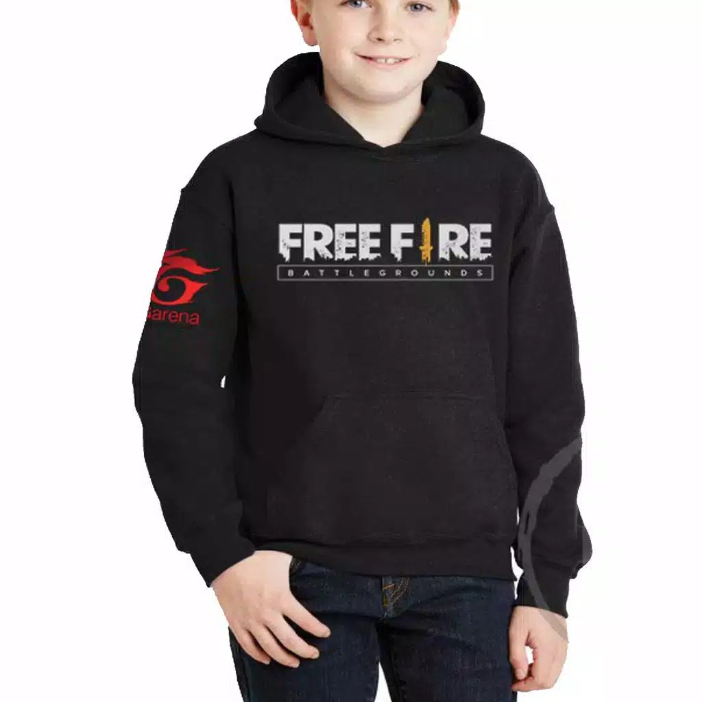 ฟรี FIRE OBLONG GARENA CHILDRENS HOODIE SWETER