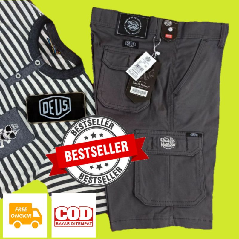 Deus กางเกงขาสั้น คาร์โก้ ของแท้