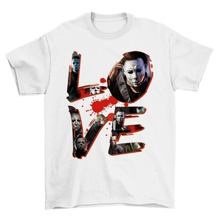 เสื้อยืดวินเทจใหม่ เสื้อยืด พิมพ์ลายข้อความ Myers Michael Love สไตล์ฮาโลวีน ของขวัญวันเกิดS-5XL