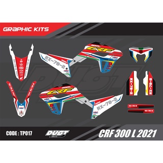 สติ๊กเกอร์วิบาก Honda CRF 300L 2021 ทั้งคัน Graphic kit สติ๊กเกอร์เคลือบเงา สุดคุ้ม