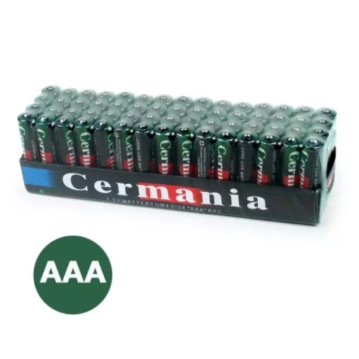*พร้อมส่ง* ถ่าน AAA เจอมาเนียร์ Germania Battery Size AAA R03 UM4 1.5V 1 กล่อง จำนวน 60 ก้อน ถ่านรีโ