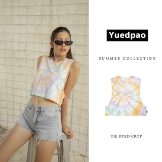 Yuedpao ยอดขาย No.1 รับประกันไม่ย้วย 2 ปี ผ้านุ่ม เสื้อยืดเปล่า เสื้อ CROP Pastel