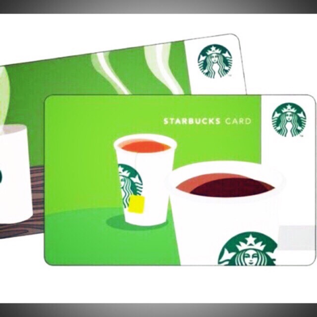 Starbucks card 100, 200 บาท