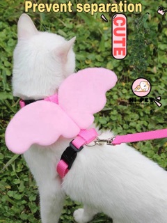 🐾Hi Pet🐾 เชือกจูงสัตว์เลี้ยง นางฟ้ามีปีกAngel wings leash[PS0023]