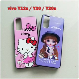 Case Vivo Y12s, Y20, Y20s,Y12A เคส TPU หลังแข็ง ขอบนิ่ม ลายการ์ตูน