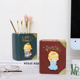 UoneHome พร้อมส่ง♥ H085 ที่ใส่ปากกา ที่ใส่แปรง สมุดนิทานเจ้าหญิงและเจ้าชาย ของขวัญน่ารัก กล่องใส่ปากกาน่ารัก ตกแต่งบ้าน