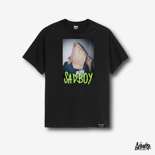 ถูกสุดๆสไตล์ใหม่ SALE โล๊ะสต๊อก ® เสื้อ Oversize ลาย Sad Boy เสื้อไซส์ใหญ่ ดำ M L ใส่ได้ทั้ง ชาย หญิง  ผ้าฝ้ายแท้รหัสเต็