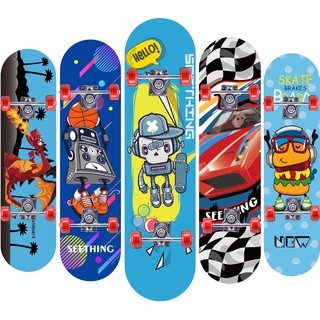 (พร้อมส่ง)HAPBABYNew Skate board, สเก็ตบอร์ด สำหรับผู้เริ่มเล่น เล่นได้ทั้งเด็กและผู้ใหญ่ คุณภาพสูง,ยืดหยุ่นสำหรับเด็กdu