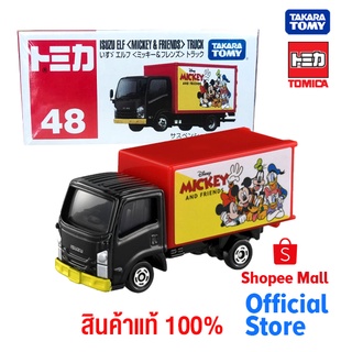 Takara Tomy โทมิก้า โมเดลรถ Tomica No.48 Isuzu Elf &lt;Mickey &amp; Friends) Truck