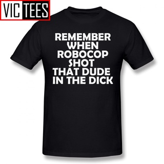 เสื้อยืด พิมพ์ลาย Robocop Shot That Dude In The  แฟชั่นสําหรับผู้ชายSize S-5XL