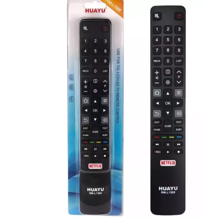 โมทคอนโทรล Huayu RM-L1508+ TCL Smart TV Compatible พร้อมปุ่ม Netfl ( มีบริการเก็บเงินปลายทาง)