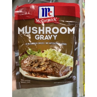 ซอสผง สำหรับทำ น้ำเกรวี่ผสมเห็ด ตรา แม็คคอร์มิค 21g. McCormick Mushroom Gravy