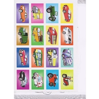 Aksara for kids หนังสือ สมุดภาพ ระบายสี สติกเกอร์ รถยนต์