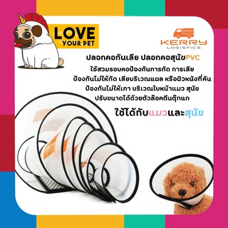 ปลอกคอกันเลีย ปลอกคอกันเลียPVC ลำโพงแมว สุนัข มีให้เลือกมากถึง 8 ขนาด