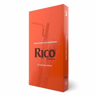 ลิ้นกล่องส้ม Rico Baritone Saxophone Reeds Orange Case 25 Pieces/Box บาริโทนแซก (กล่อง)