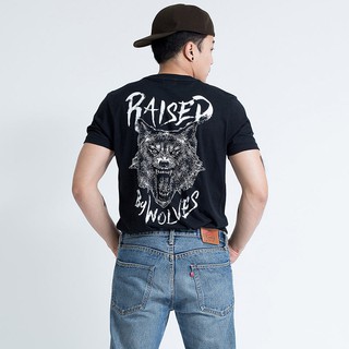 Mrmakershop เสื้อยืดผู้ชายแขนสั้น ลาย Raised by Wolves