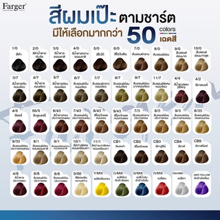 พร้อมส่ง สีย้อมผม Farger ฟาร์เกอร์ สีผม ครีมเปลี่ยนสีผม สีปิดผมหงอก สีพรางผมขาว สีติดทนนาน ได้สีเป๊ะตามชาร์ทสี ทำเองได้