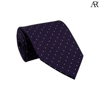 ANGELINO RUFOLO Necktie(NTN-ก.ฟ.039) เนคไทผ้าไหมทออิตาลี่คุณภาพเยี่ยม ดีไซน์ Graphic Pattern สีแดง/สีกรมท่า/สีม่วง