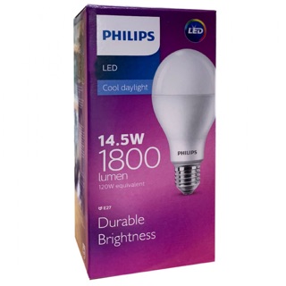 Philips bulb 14.5w 3000k/6500k หลอดบับหลอดปิงปอง หลอดLED E27 ขั้วเกลียว 14.5w แสงขาว แสงวอมไวท์ ราคาพิเศษ สอบถามได่ค่ะ