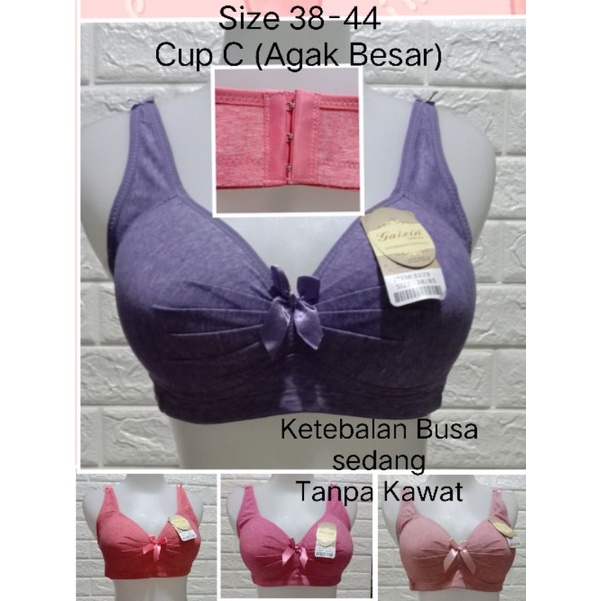 BRA Heel 3 CUP C (Large Heel) G 3329 (291) BRA SIZE 38-44 ใช้โฟมไม่มีลวด