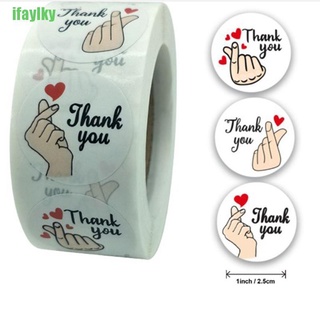 [IFY] 500Pcs/roll Thank You Sticker for seal labels sticker Stationery Sticker Gq New  ALK