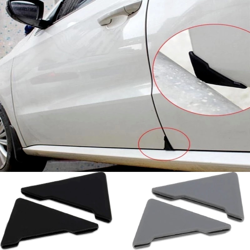 [2 Pcs ซิลิโคนรถประตู 90 องศาฝาครอบมุมกันชน Crash Scratch Protector] [รถ Anti-Scratch Crash ซิลิโคนป้องกันฝาครอบ]