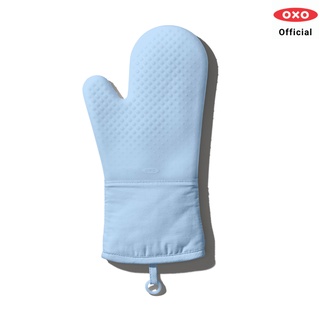 OXO ถุงมือซิลิโคนกันร้อน สีฟ้าพาสเทล l OXO GG Silicone Oven Mitt Seltzer ของแท้ 100%