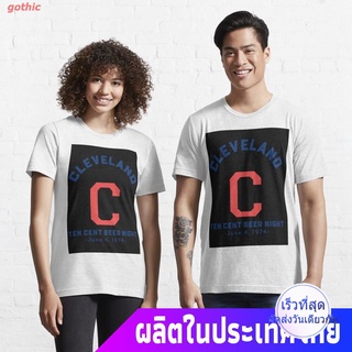 gothic เสื้อยืดลำลอง Cleveland T-Shirt Essential T-Shirt Mens Womens T-shirts