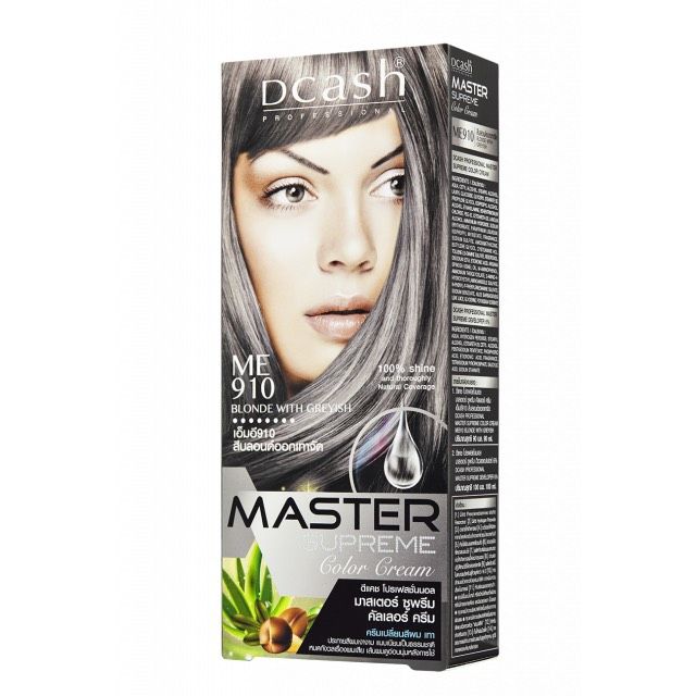 สีดีแคช ซูพรีม ME910 สีบลอนด์ออกเทาจัด