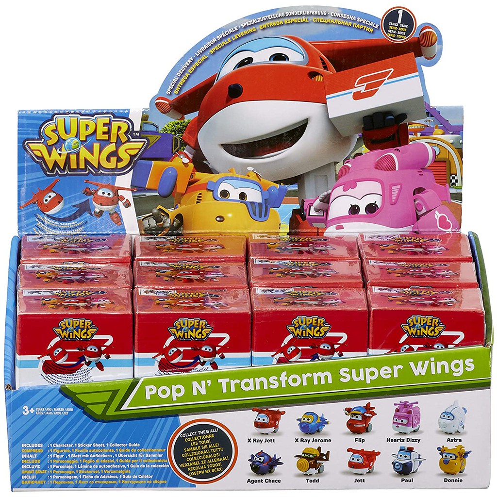 (ของแท้ ) Super Wings Pop n' Transform Blind Box ซุปเปอร์วิงส์ supper wings