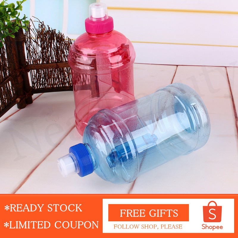 BPA Free Sports Training Drink Water Bottle Kettle Cup with Handle 1L/2L