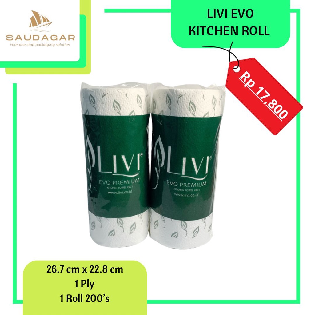Livi กระดาษทิชชู่ซับมัน สําหรับห้องครัว | Shopee Thailand