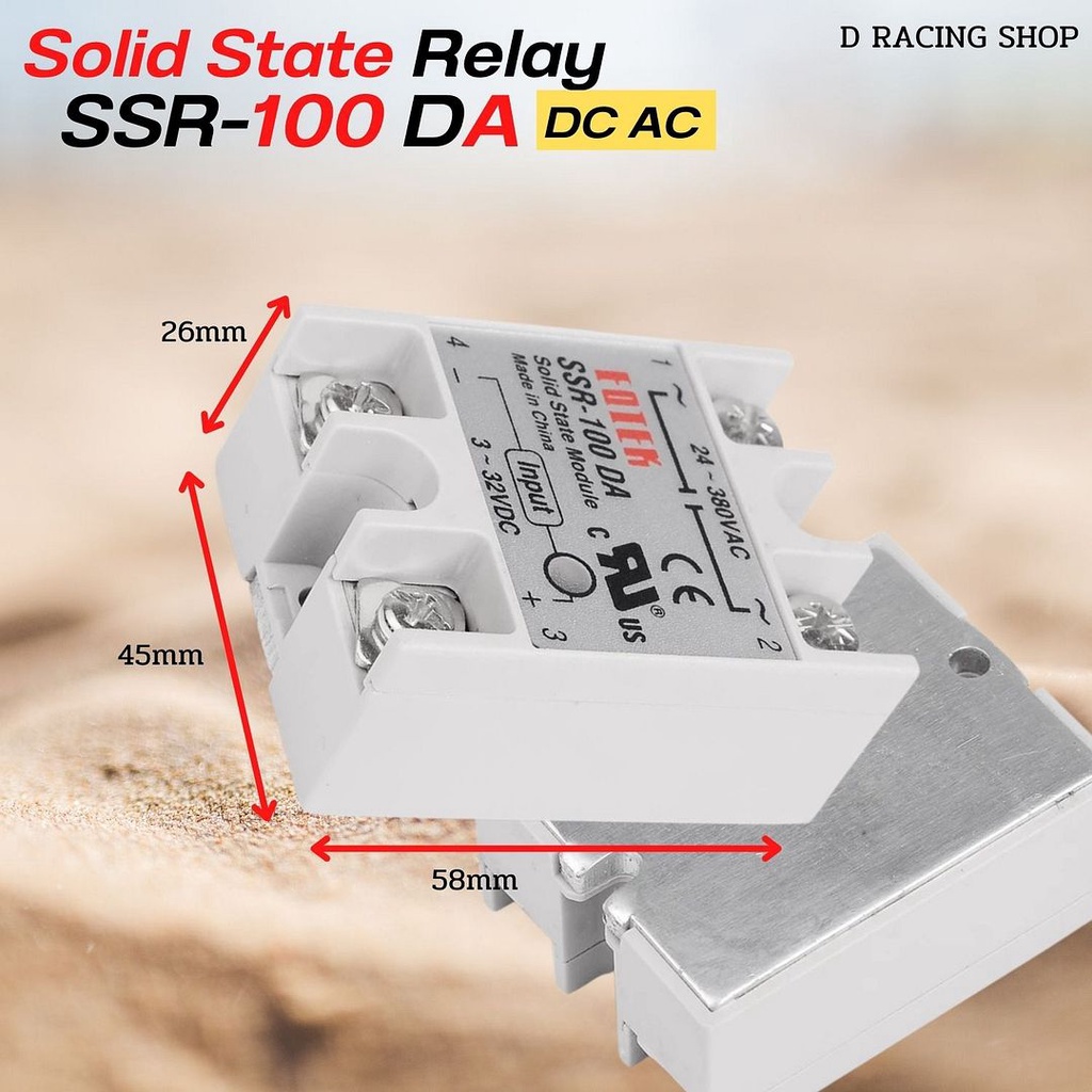 SSR-100DA แบบ DC To DC solid state relay ใหม่...จัดส่งไว