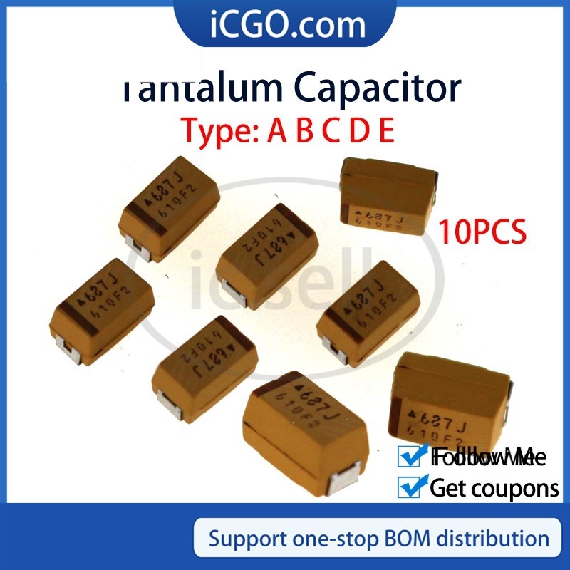 3216 1206 Type A Tantalum Capacitor 1UF 2.2UF 4.7UF 10UF 22UF 47UF Tantalum Capacitor 16V