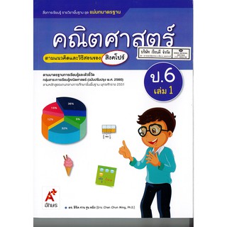 แม่บทมาตรฐาน คณิตศาสตร์ ป.6 เล่ม 1 อจท./115.-/8858649145505