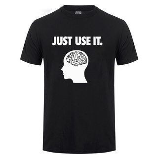 เสื้อยืดแขนสั้น คอกลม ผ้าฝ้าย พิมพ์ลาย Just Use It Your Brain เหมาะกับของขวัญวันเกิด แฟชั่นฤดูร้อน สําหรับผู้ชายS-5XL