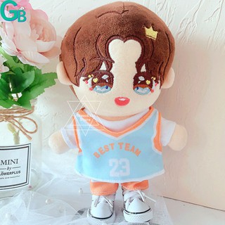 พร้อมส่ง ชุดเสื้อผ้าตุ๊กตา บาสเกตบอล BTS Blackpink EXO ขนาด 20 ซม. ของเล่นสําหรับเด็ก