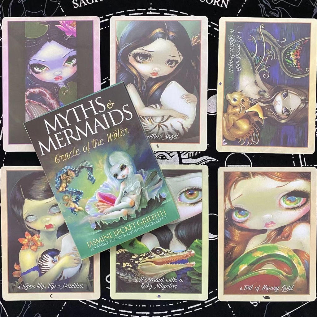Myths & Mermaids Oracle Card Myths & Mermaids Oracle English Custom Card Board Game