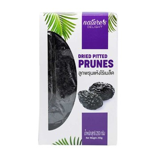 🔥*พร้อมส่ง*🔥 เนเจอร์ส ดีไลท์ ลูกพรุนแห้ง ไร้เมล็ด 250 กรัม Natures Delight Dried Pitted Prunes 250 g