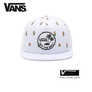 หมวกVANS SURF PATCH TRUCKER CAPS AND HATS WHITE HULA DAZE สินค้าลิขสิทธิ์แท้