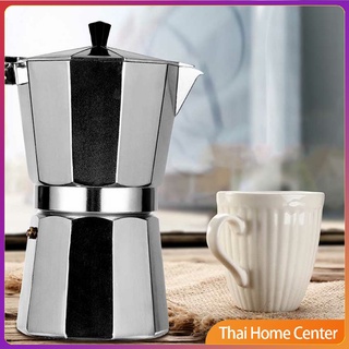 [A694] หม้อต้มกาแฟแบบแรงดัน หม้ออลูมิเนียมเอสเพรสโซ่ กาต้มกาแฟสด กาแฟสด Aluminum espresso pot