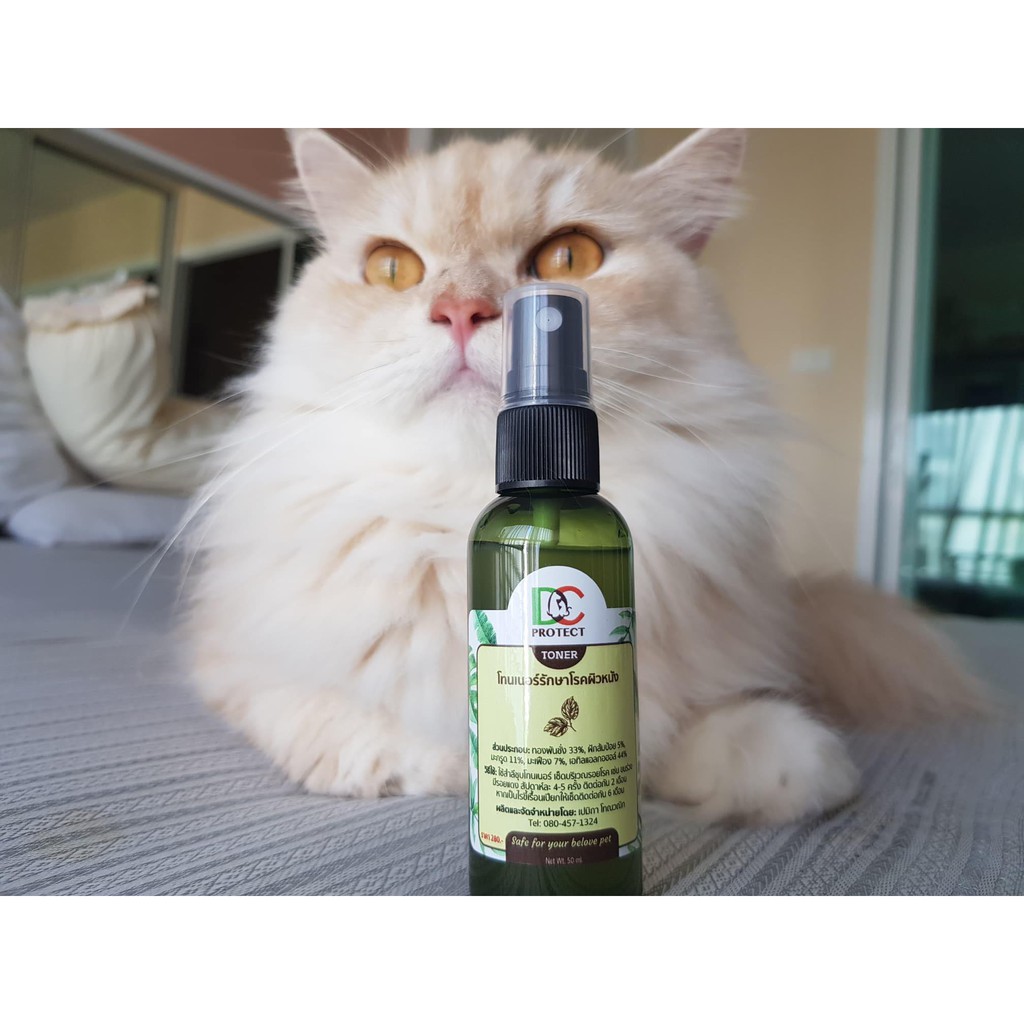โทเนอร์สมุนไพรแก้เชื้อราและโรคผิวหนังทั่วไปในสัตว์เลี้ยง DC PROTECT-50ml