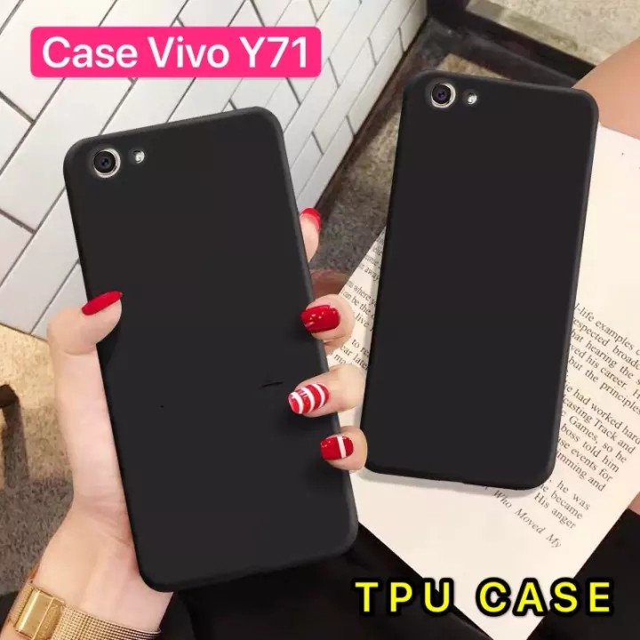 [ส่งจากไทย] Case Vivo Y71 เคสสีดํา สวยและบางมาก