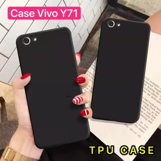 [ส่งจากไทย] Case Vivo Y71 เคสโทรศัพท์วีโว่ y71 เคสซิลิโคน เคสนิ่ม TPU CASE เคสสีดํา สวยและบางมาก