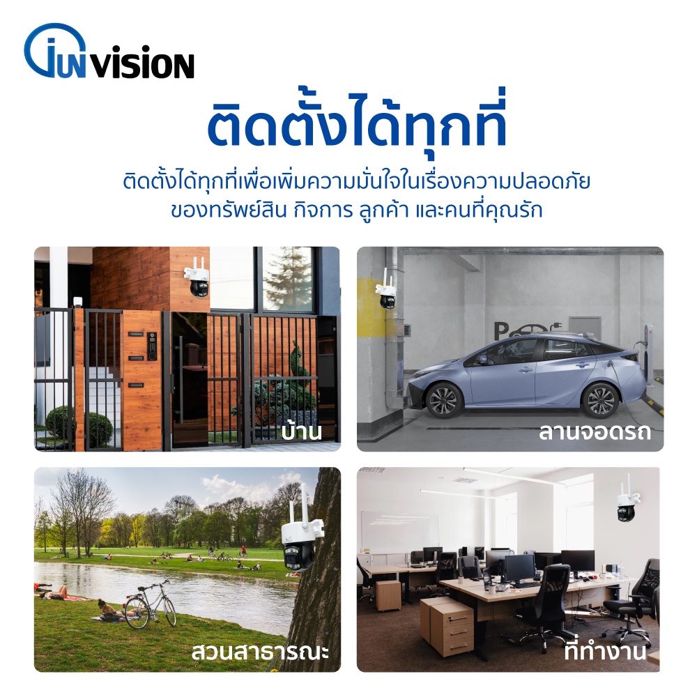 Junanvision กล้องวงจรปิดไร้สาย 5G PTZ outdoor​ Security กันน้ำ​ หมุนได้​360องศา​ ICAM365
