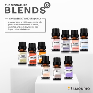 AMOURIQ นํ้ามันหอมระเหย สูตรเฉพาะจาก น้ำมันหอมระเหยบริสุทธิ์ 100% Pure Essential Oil Blends for Aromatherapy ขนาด 10 mL