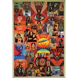 โปสเตอร์ กราฟฟิก OBEY POSTER 24”x35” Inch Designs Graphic Art Illustrator V2