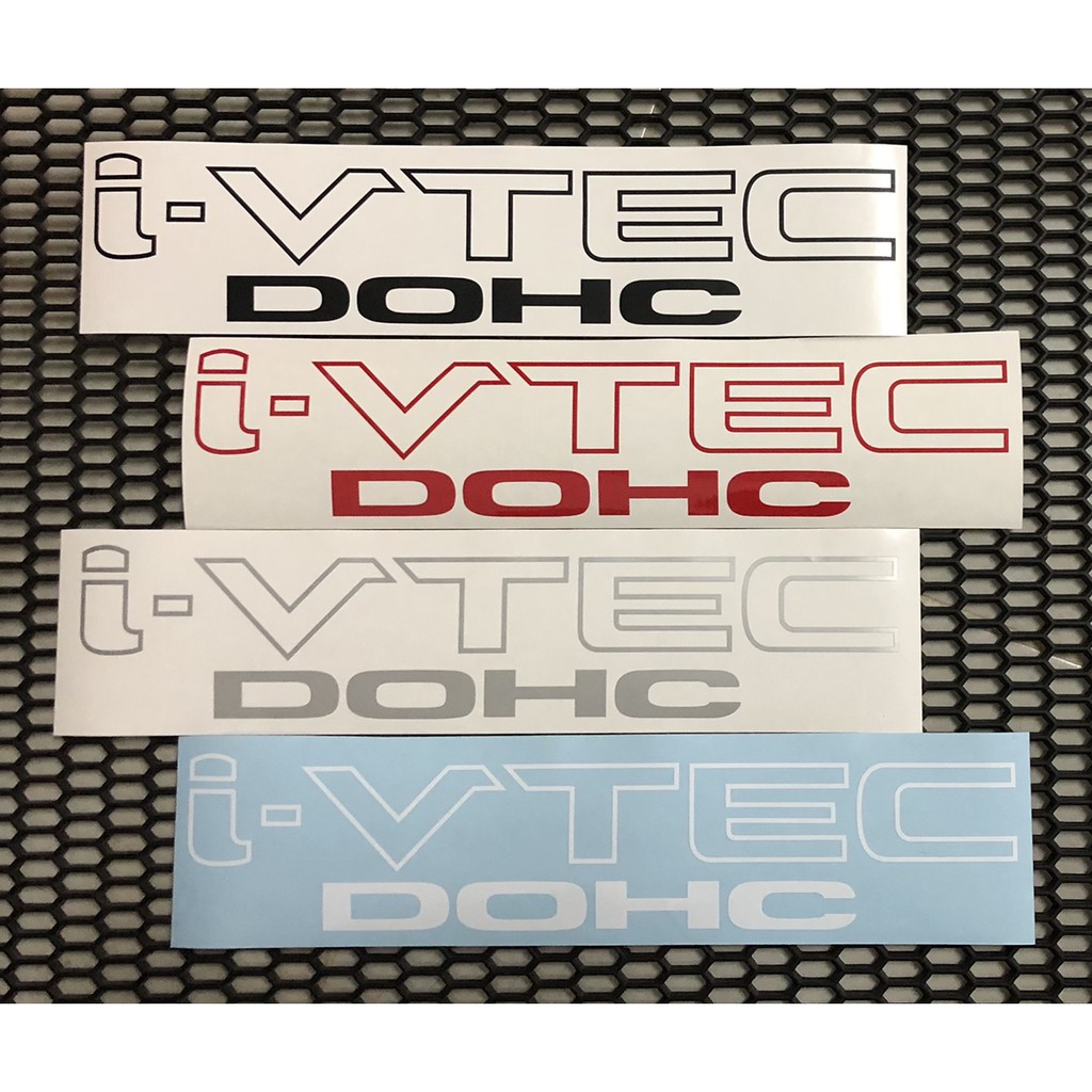 สติกเกอร์ ORACAL สติกเกอร์แต่งรถ i-VTEC DOHC ไม่สะท้อนแสง **หากต้องการซื้อคู่ ให้กดซื้อ 2 แผ่น**